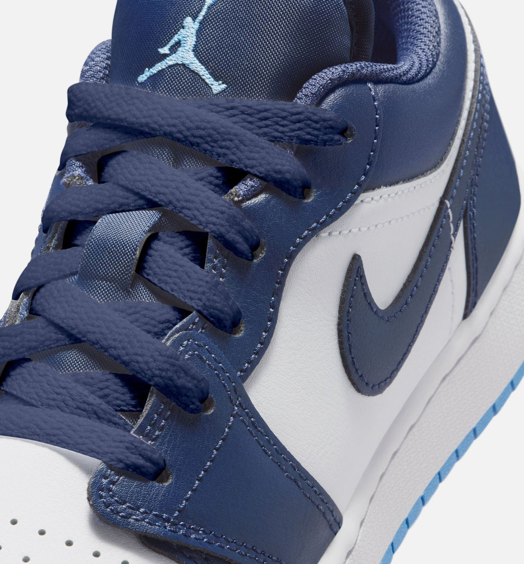 Air Jordan 1 Low Big Kids' Lifestyle Shoes - Midnight Navy/University Blue/White