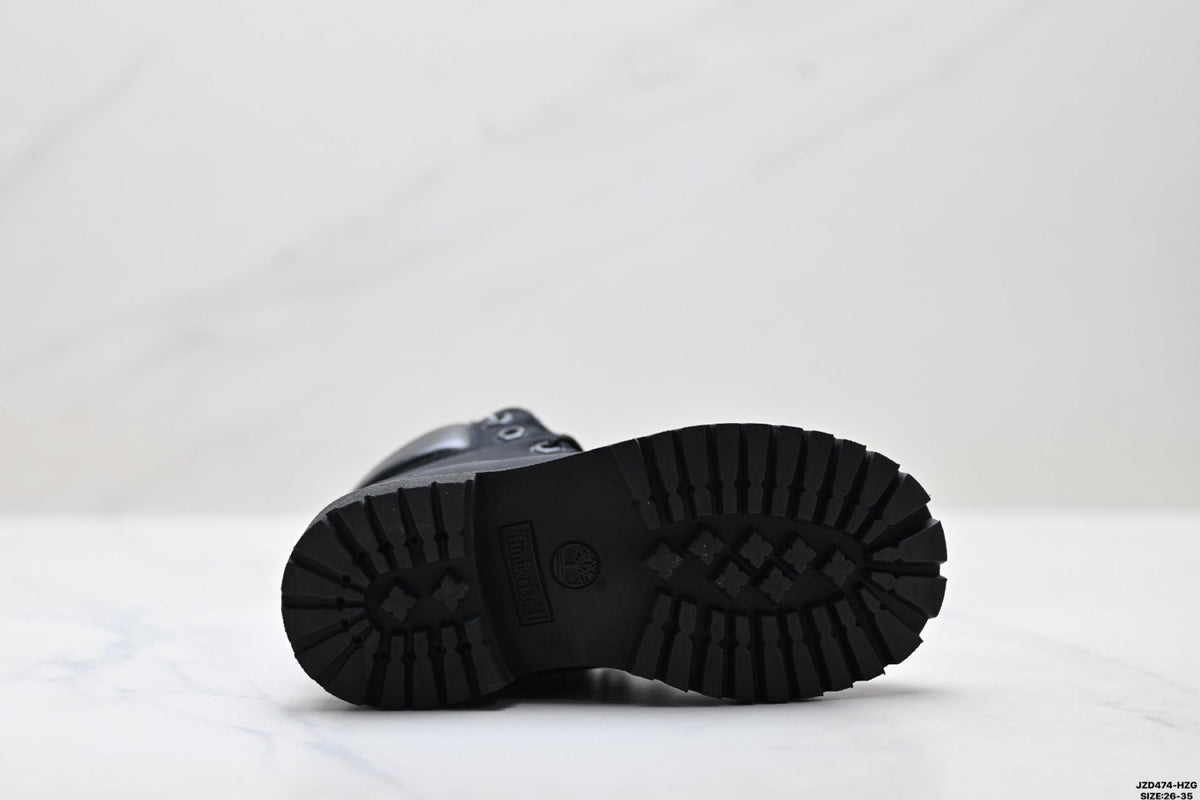 Timberland Black Kids Premium Leather Boot