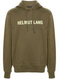 Helmut Lang logo-print cotton hoodie