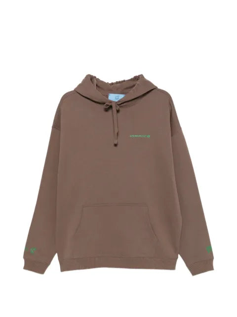 11 11 L.U.C.K. logo-embroidered hoodie
