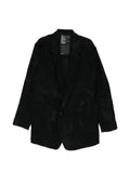 Nude:Masahiko Maruyama distressed-effect single-breasted blazer