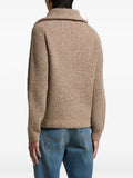Peserico ribbed-knit zip-up cardigan