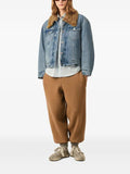 AMI Paris denim cotton padded trucker jacket