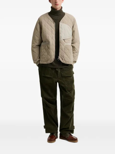 Barbour quilted zip-up jacket