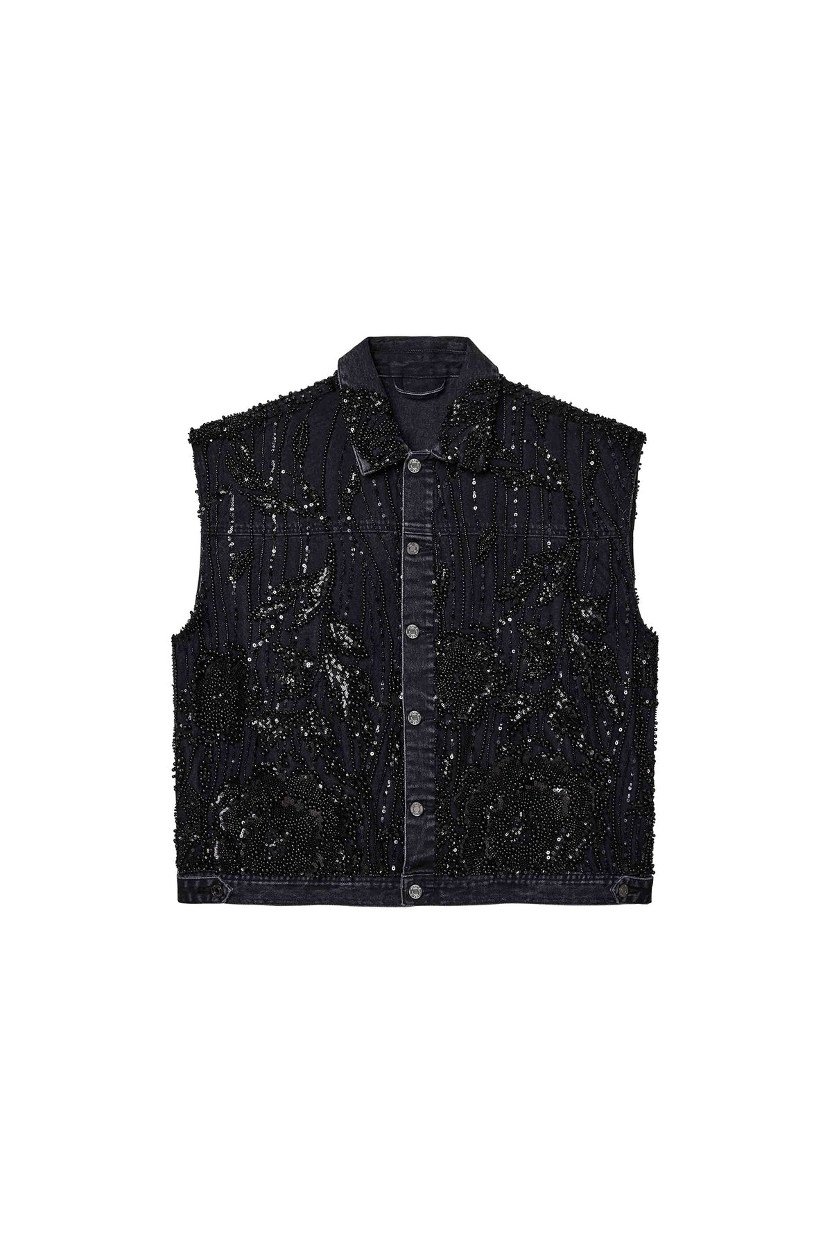 Mesh Embellished Vest