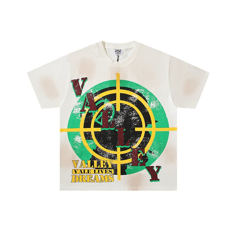 VALE USA Washed Lives Dreams Graphic T-Shirt