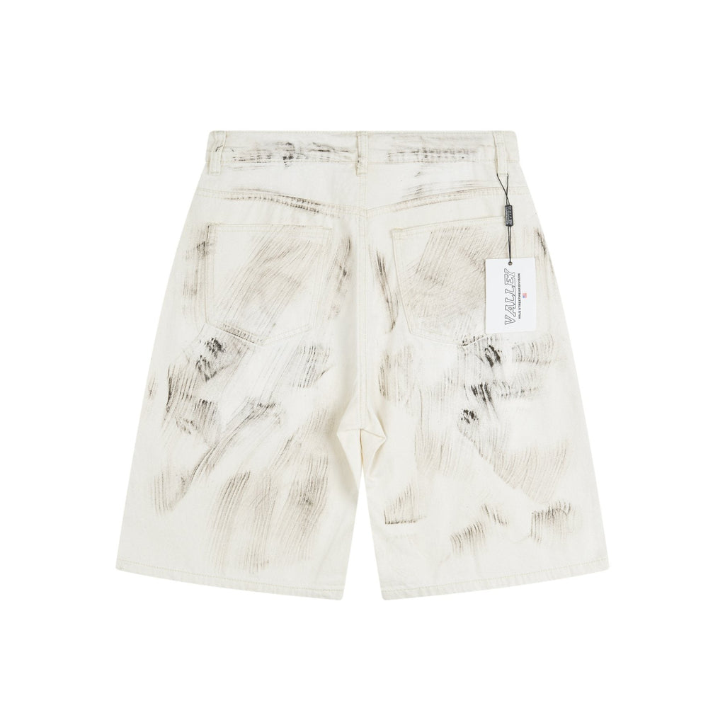 VALLEY Skittles Rhinestone Denim Shorts