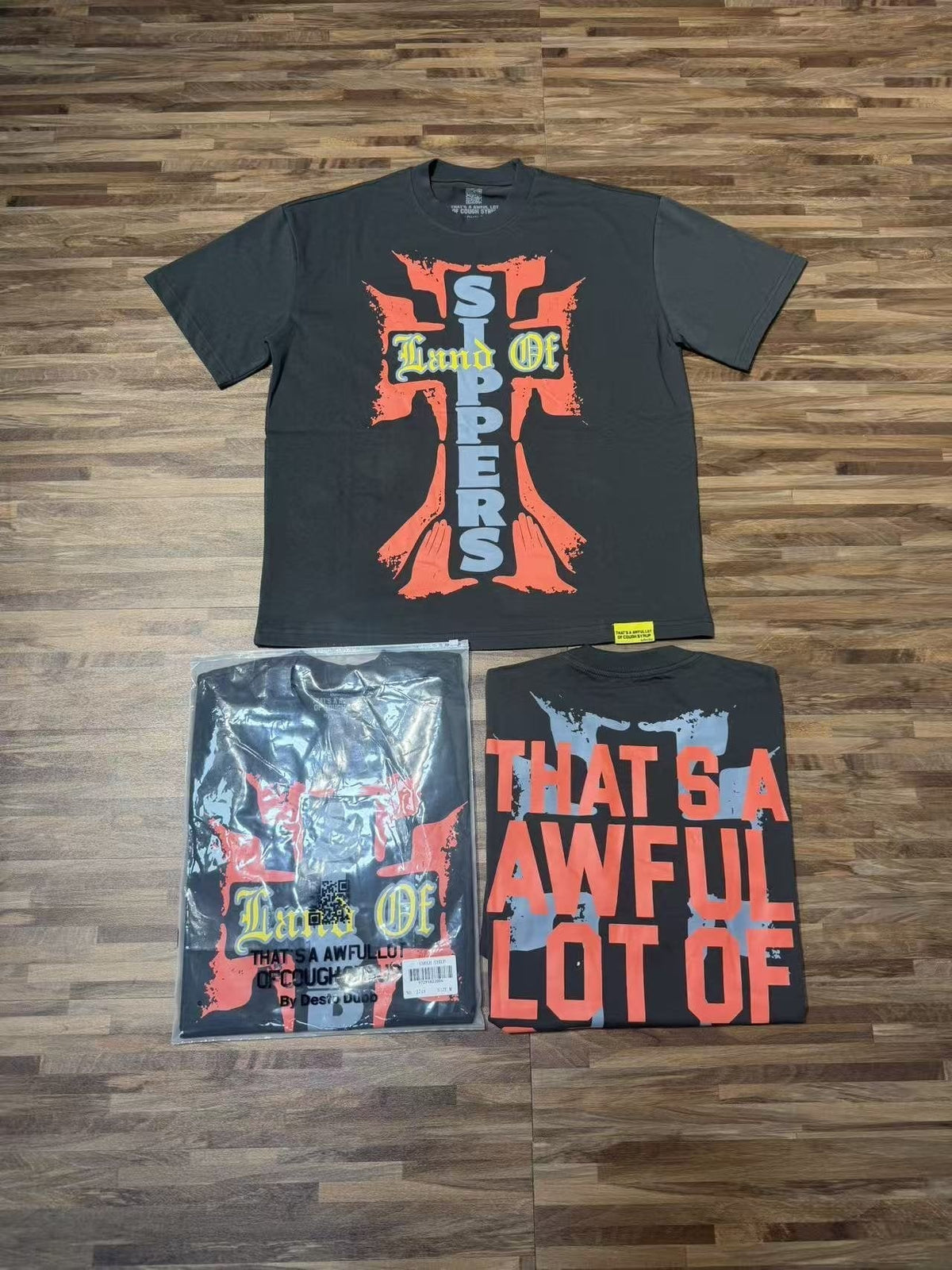 THAT'S A AWFUL LOT OF COUGH SYRUP Cross Graphic Short-Sleeve T-Shirt
