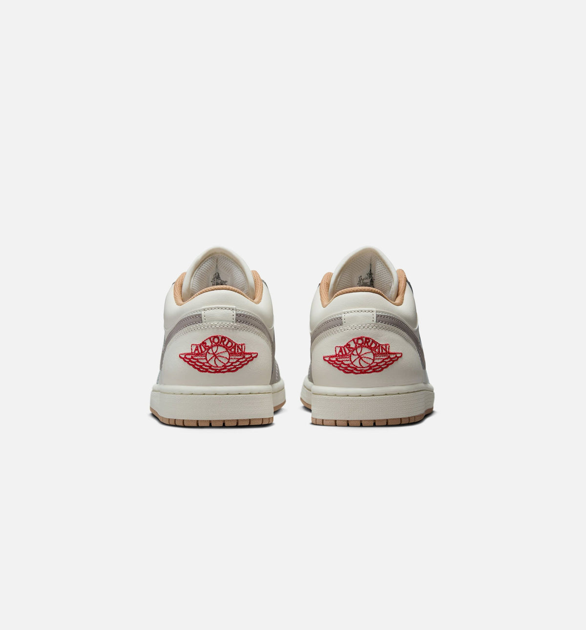 Air Jordan 1 Low Men's Sneakers | Sail/Fire Red/College Grey/Hemp