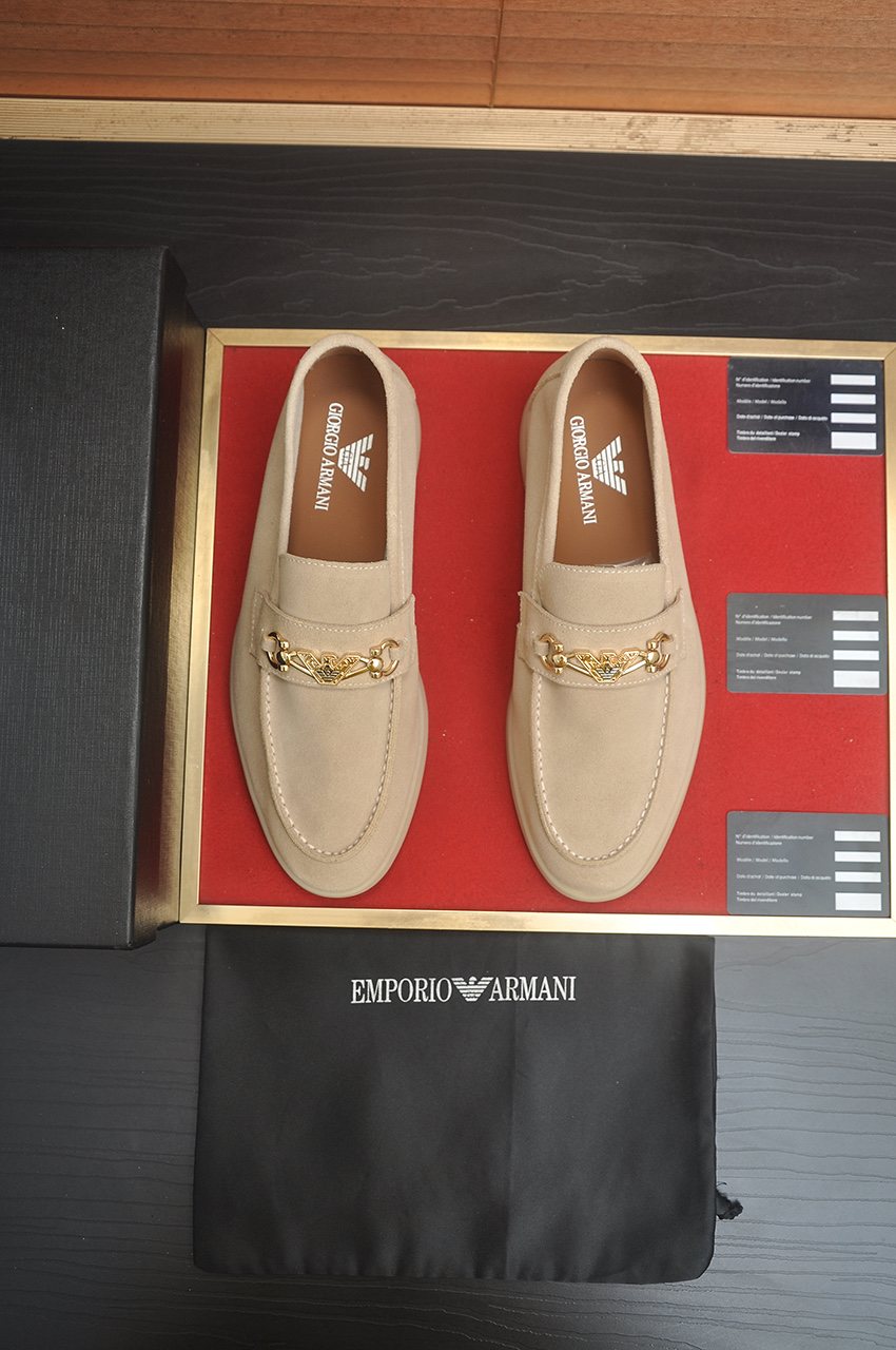 Armani Men's Horsebit Slip-On Loafers