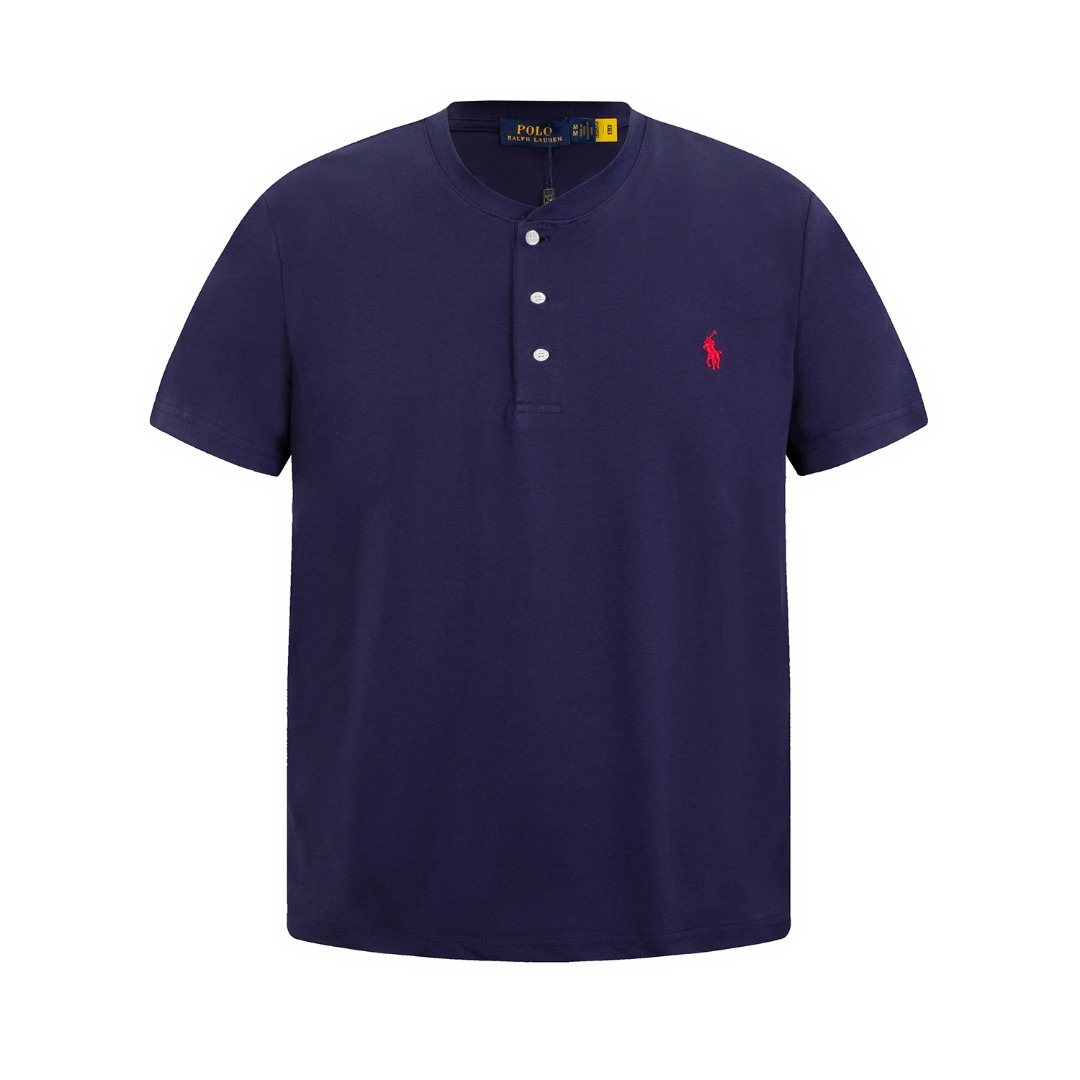 Ralph Lauren Embroidered Three-Button Henley Shirt